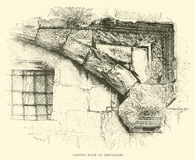 Carved Arch at Jerusalem by English School