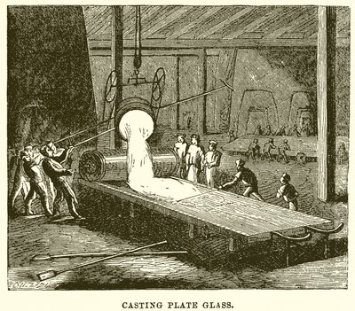 Casting Plate Glass by English School