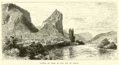 Castle of Arco in the Val di Sarca by English School