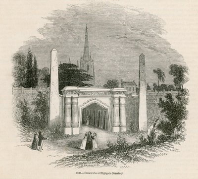 Catacombs of Highgate Cemetery, London by English School