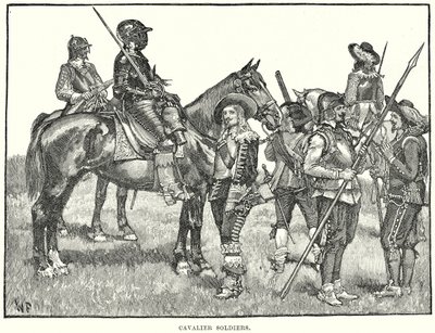 Cavalier Soldiers by English School