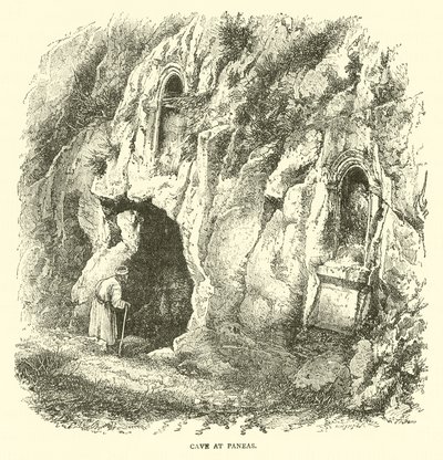 Cave at Paneas by English School