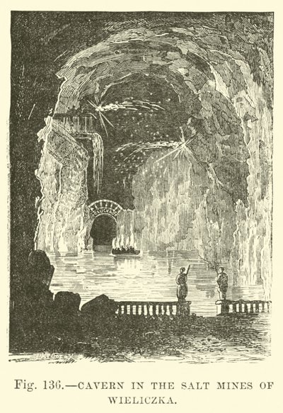 Cavern in the Salt Mines of Wieliczka by English School