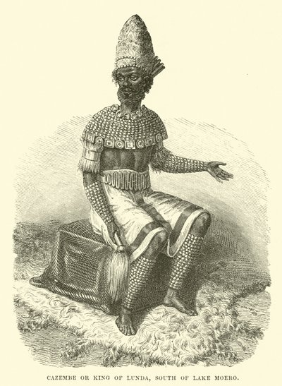 Cazembe or King of Lunda, South of Lake Moero by English School