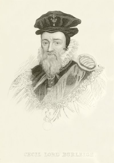 Cecil Lord Burleigh by English School