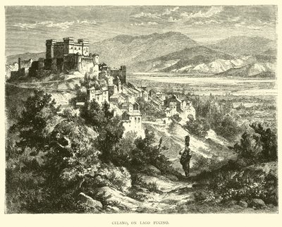 Celano on Lake Fucino by English School