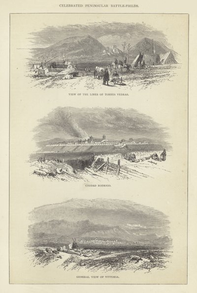 Celebrated Peninsular Battle-Fields by English School