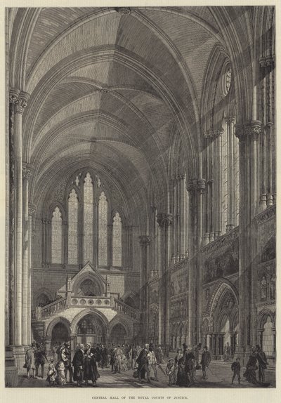 Central Hall of the Royal Courts of Justice by English School