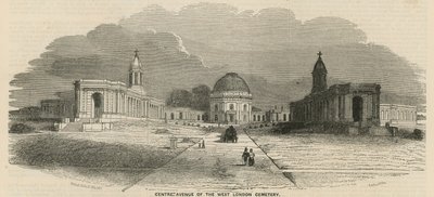 Centre Avenue of the West London Cemetery by English School
