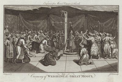 Ceremony of weighing the Great Mogul by English School