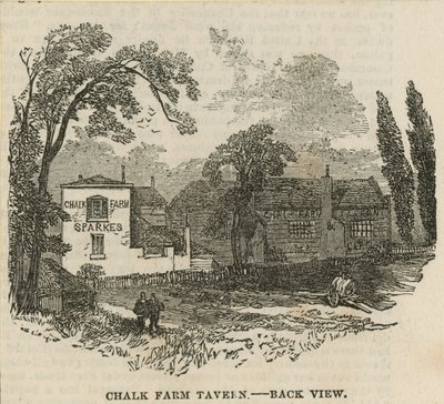 Chalk Farm Tavern, London, Back View by English School