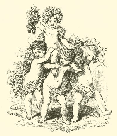 Champagne, Allegorical Figures by English School