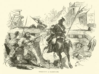 Charging a barricade by English School