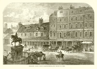 Charing Cross from Northumberland House in 1750 by English School
