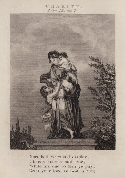 Charity, 2 Corinthians IX, ver 7 by English School