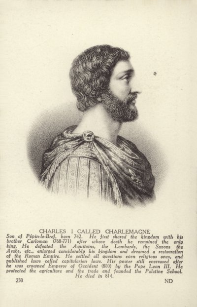 Charlemagne by English School
