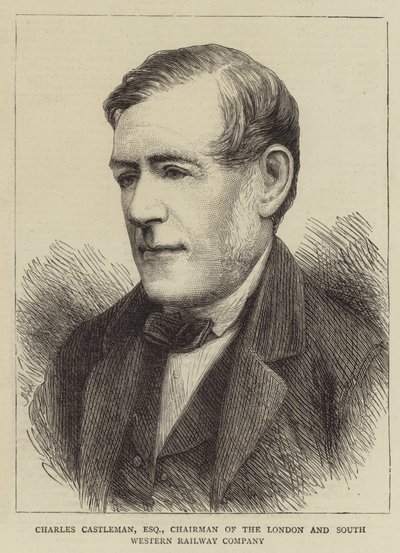 Charles Castleman, Esquire, Chairman of the London and South Western Railway Company by English School