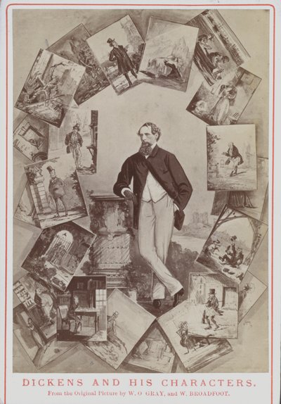 Charles Dickens and His Characters, from the Original Picture by W. O. Gray and W. Broadfoot by English School