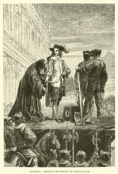 Charles I delivers his George to Bishop Juxon by English School