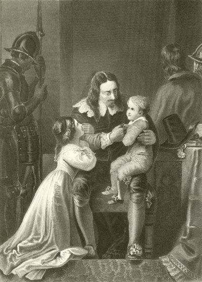 Charles I Taking Leave of His Children by English School