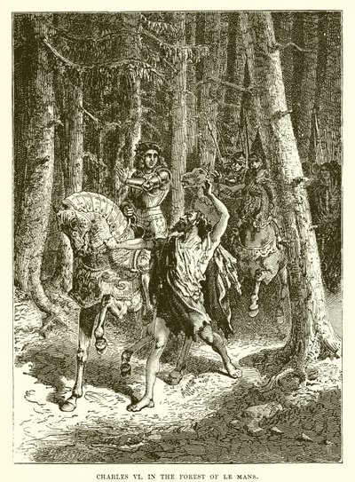 Charles VI in the Forest of Le Mans by English School