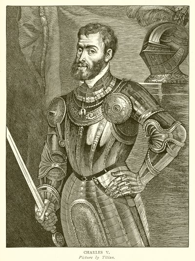 Charles V by English School
