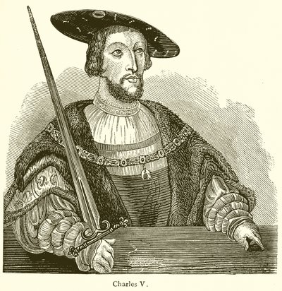 Charles V by English School