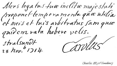 Charles XII of Sweden by English School