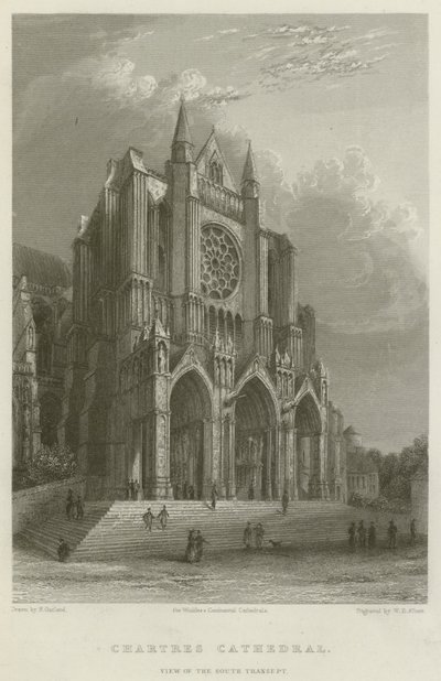 Chartres Cathedral, View of the South Transept by English School