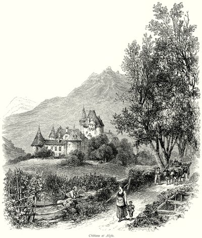 Chateau at Aigle by English School
