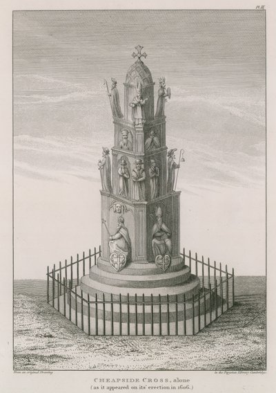 Cheapside cross as it appeared in 1606 by English School