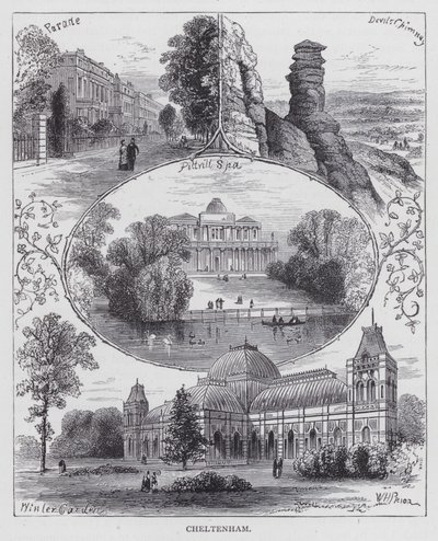 Cheltenham (engraving) by English School