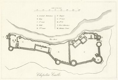 Chepstow Castle by English School