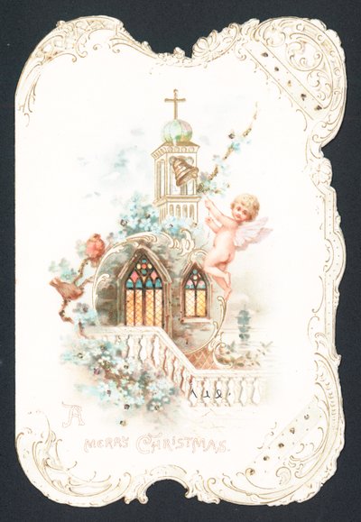 Cherub Ringing Church Bell by English School