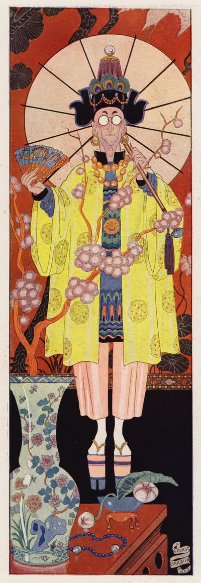 Chevalier de Villeclos in Chinese Costume by English School