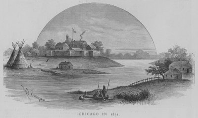 Chicago in 1831 by English School