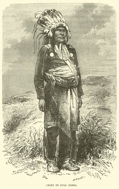 Chief in full dress by English School