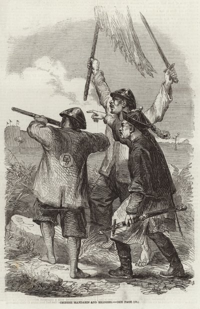 Chinese Mandarin and Soldiers by English School