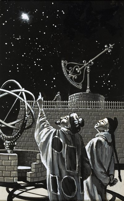 Chinese Astronomers Searching the Skies for a Sign by English School