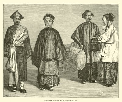 Chinese Bride and Bridegroom by English School