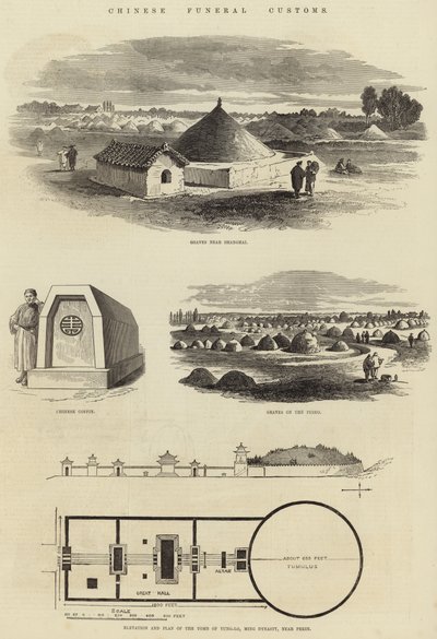 Chinese Funeral Customs by English School