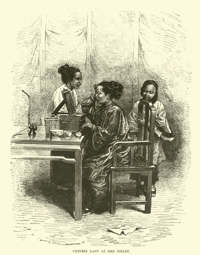 Chinese Lady at Her Toilet by English School