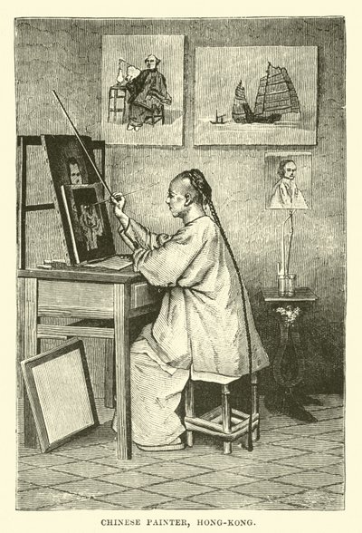 Chinese Painter, Hong-Kong by English School