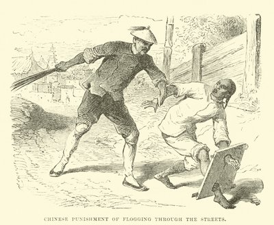 Chinese Punishment of Flogging Through the Streets by English School