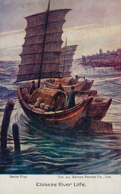 Chinese river life by English School
