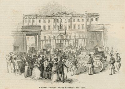 Chinese Tribute Money Entering the Royal Mint, London by English School