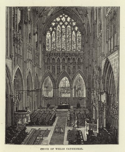 Choir of Wells Cathedral by English School