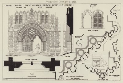 Christ Church, Westminster Bridge Road, Lambeth by English School