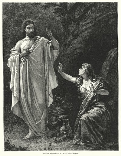 Christ appearing to Mary Magdalene by English School