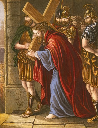 Christ Bearing the Cross by English School